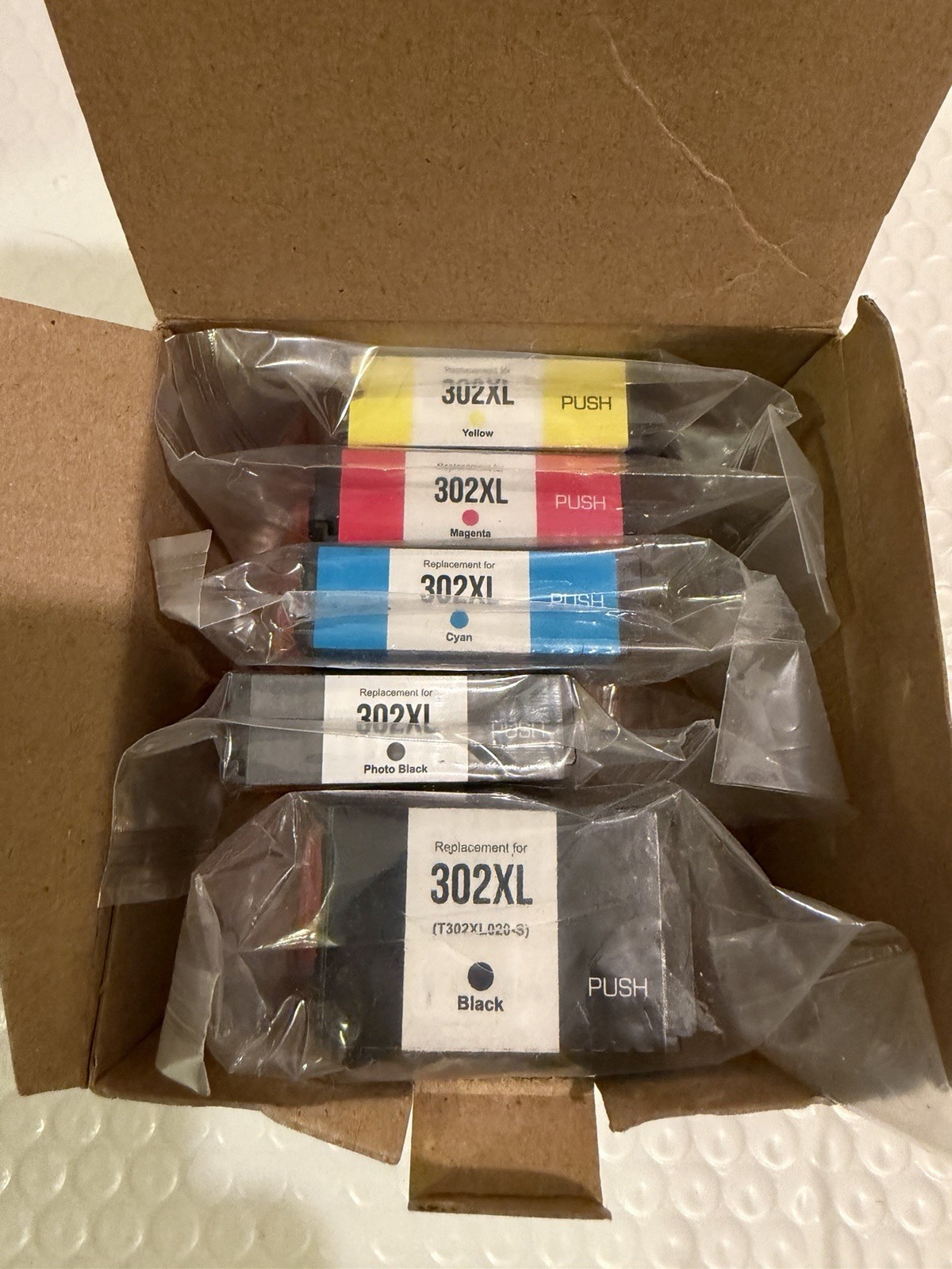 5PK Compatible With 302XL Ink Cartridge For Epson Expression XP-6000 XP-6100