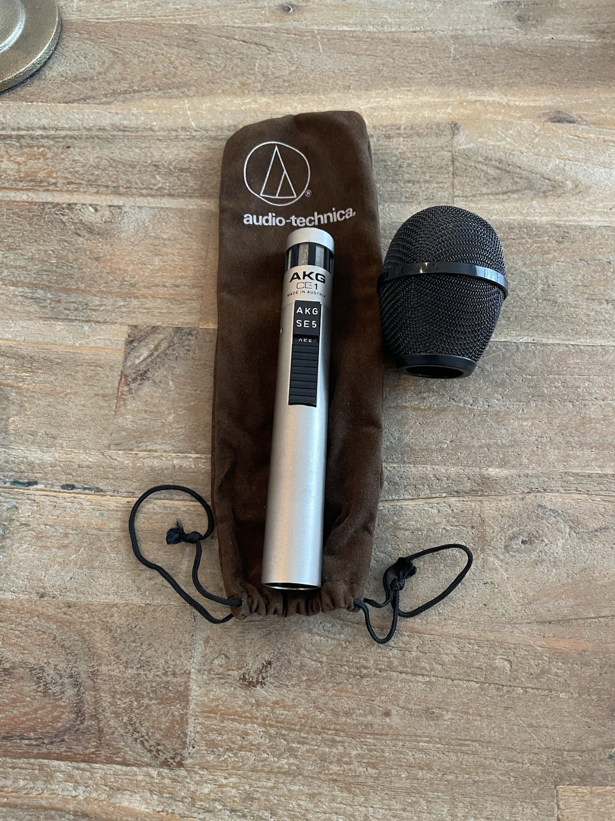 Vintage AKG SE5 CE1 Condenser Microphone Mic W/ Audio Technica Bag NICE FREESHIP
