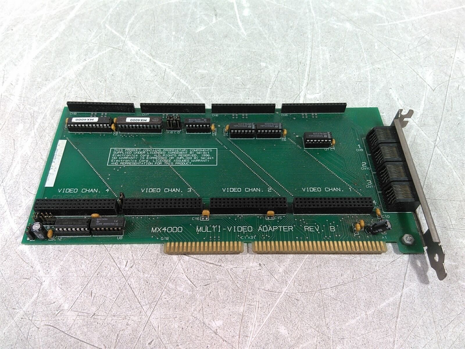 Unbranded MX4000 Multi-Video Adapter Rev. B ISA Card