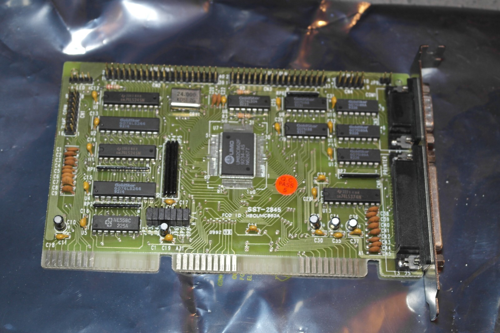 Super I/O ISA card FDD IDE serial parallel TESTED WORKING retro for 286/386/486