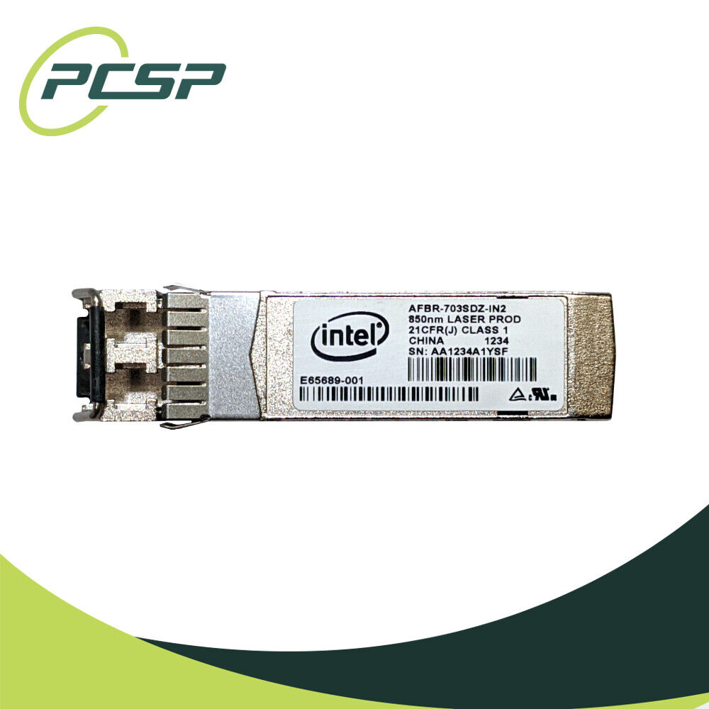 Lot of 16 Intel 10G SR SFP+ Transceiver Module 850nm AFBR-703SDZ-IN2