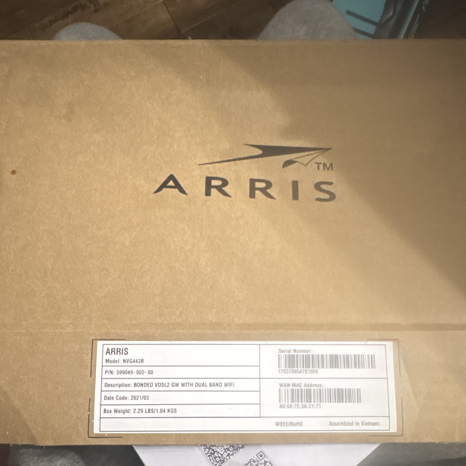 ARRIS Model: NVG443B
