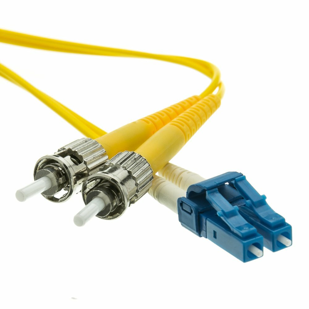 eDragon Fiber Optic Cable, LC/ST, Singlemode, Duplex, 9/125, 8 meter - 2 Pack