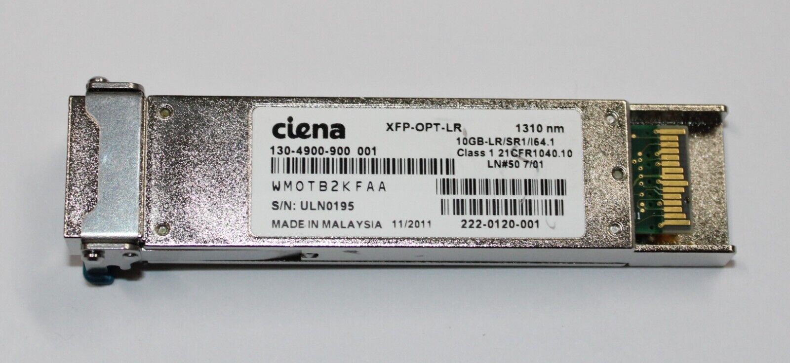 Ciena | 130-4900-900 001 | XFP-OPT-LR 10GB-LR/SR/I64.1 Transceiver Module