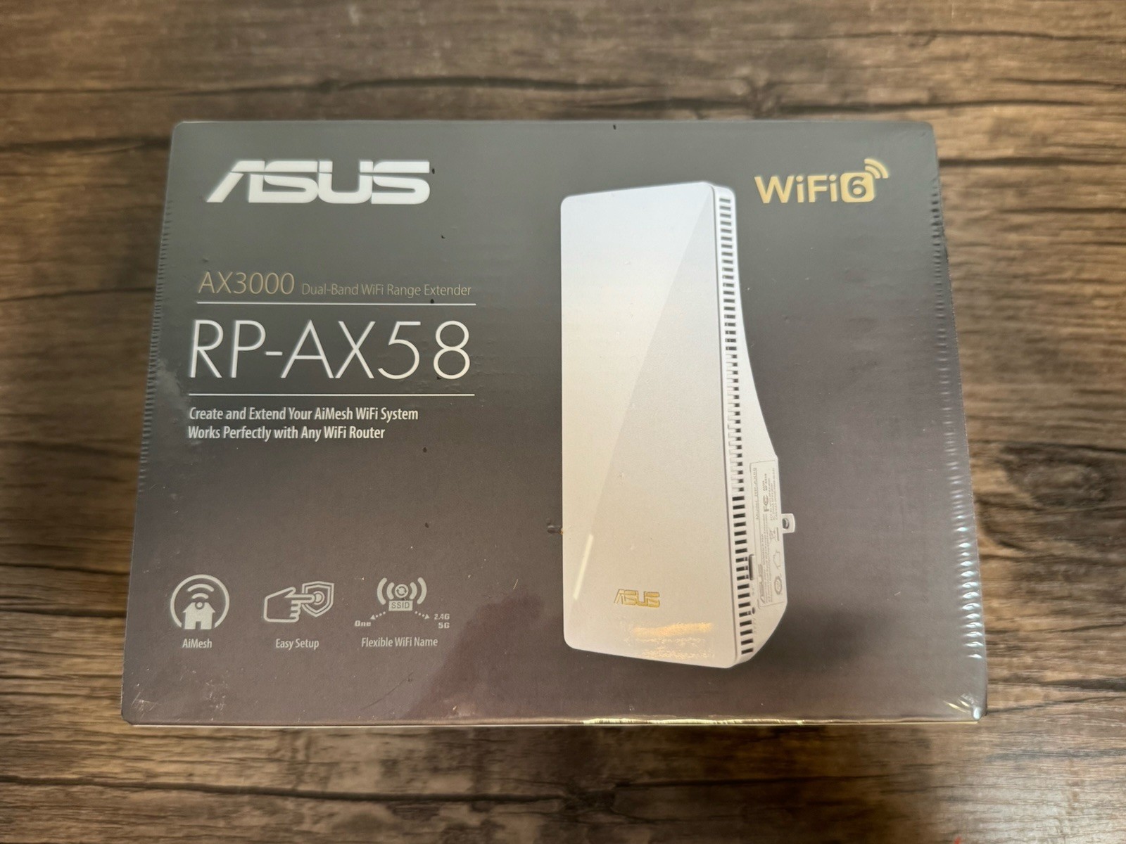 ASUS RP-AX58 AX3000 WiFi 6 Range Extender AiMesh Dual-Band NEW Sealed