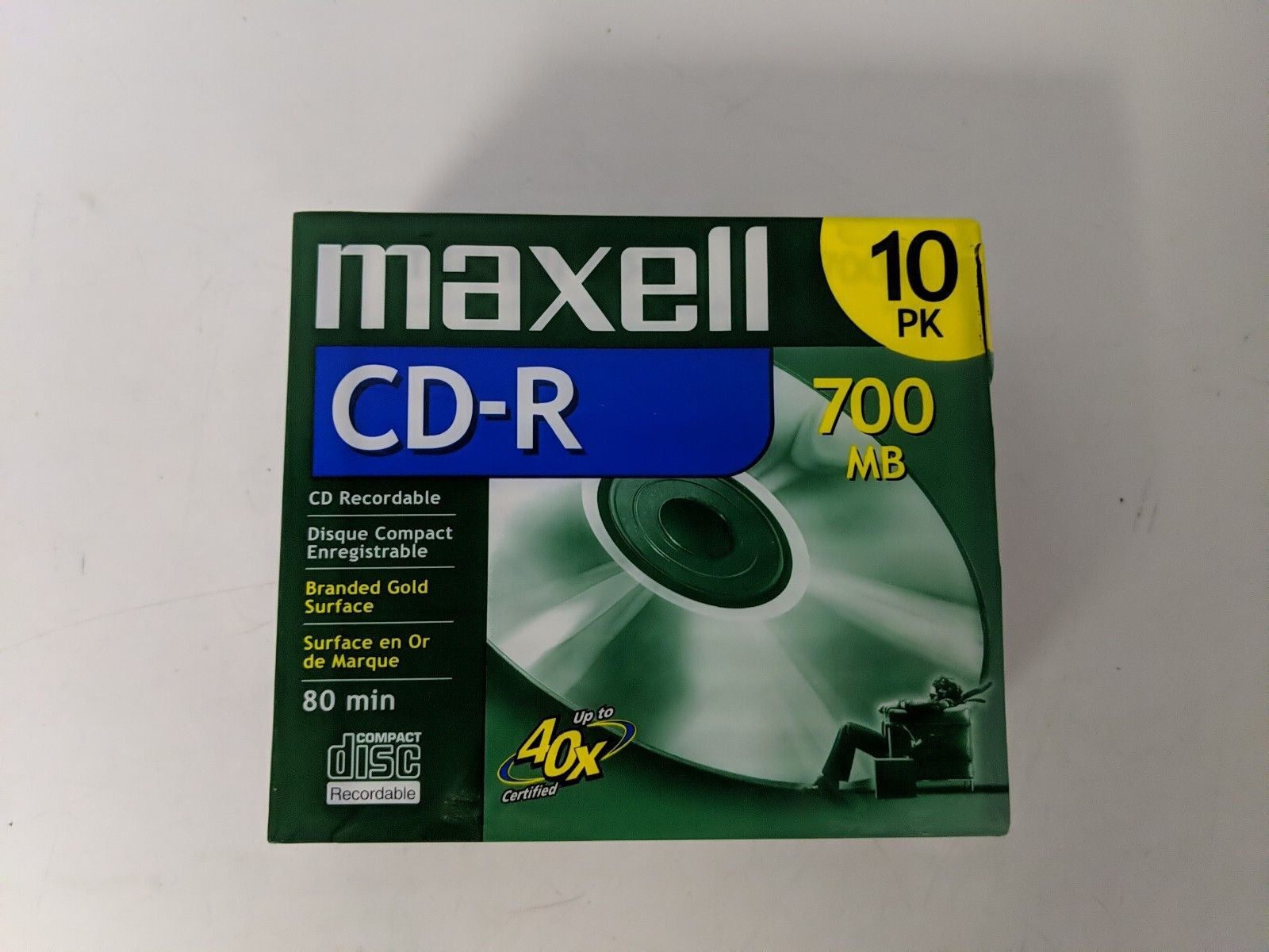 MAXELL CD-R  CD RECORDABLE 700 MB 80 MIN 700 MB 10PK