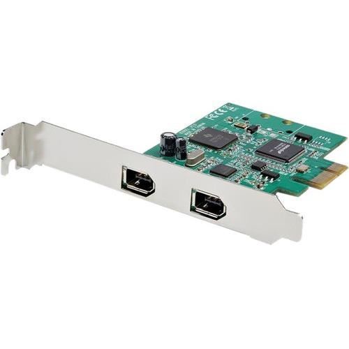 StarTech.com 2 Port 1394a PCI Express FireWire Card - TI TSB82AA2 Chipset - Plug