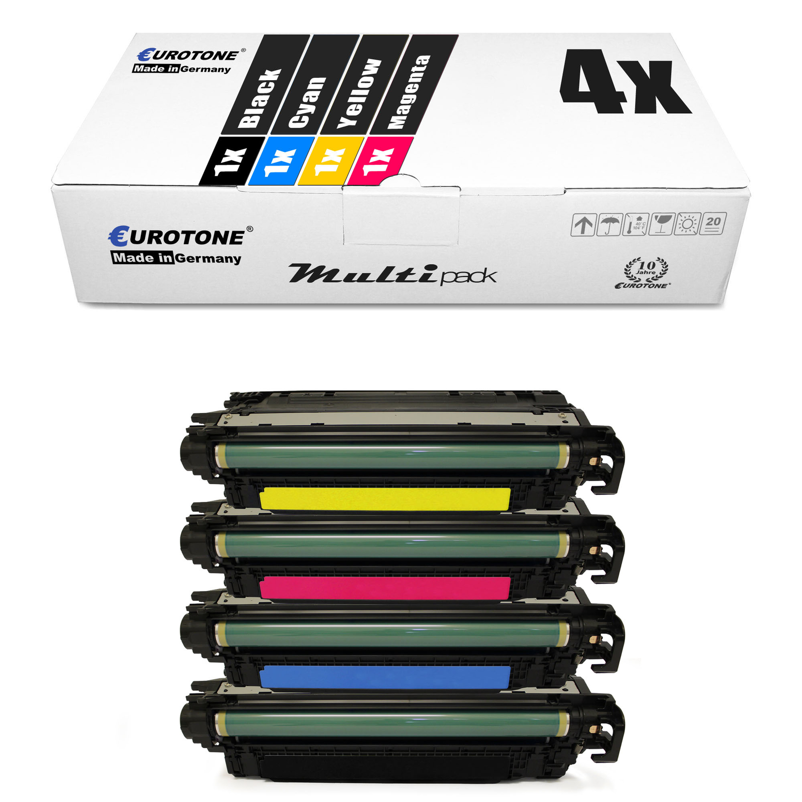 4x Eco Eurotone Toner F R HP Colour M 2142 5/12ft 652 With Per Approx.