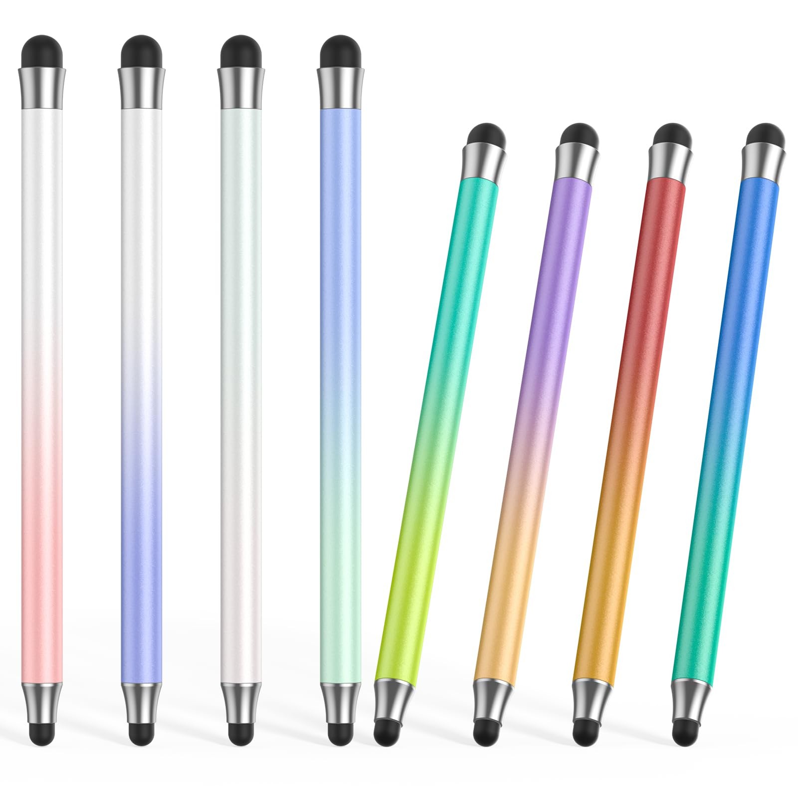 Stylus (8Pcs), 2 in 1 Stylus Pen for Touchscreen, High Precision and Sensitiv...