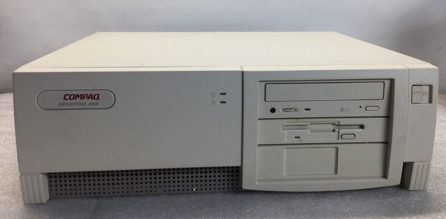 Vintage Compaq Deskpro 466 Computer PC Desktop Series 3510N4 - FOR PARTS