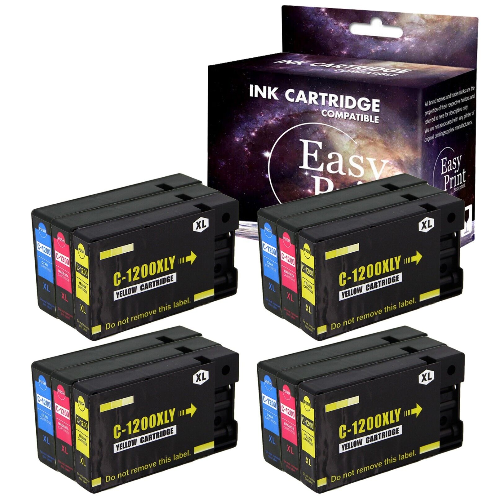 12PK PGI1200XL Color Ink Cartridge PGI1200XL for MB2320 MB2020 Printer