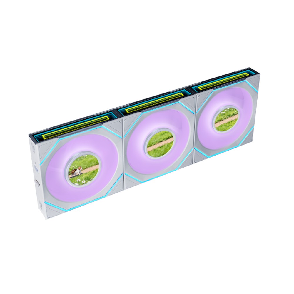 Lian Li UNI FAN SL Infinity LCD Flex 120mm Reverse Blade ARGB Fan 12RSLIND1F3W