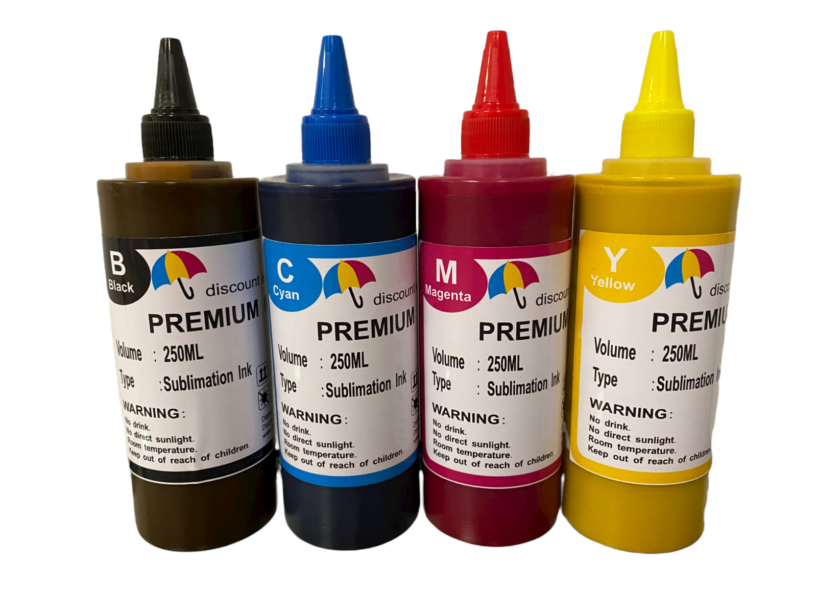 4x250ML Sublimation Ink for Epson 502 522 T502 T5024 ET2750 2760 3760 3720 4760