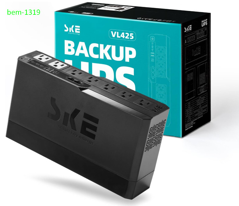 425VA/240W UPS Battery Backup & Surge Protector for Computer, VL425