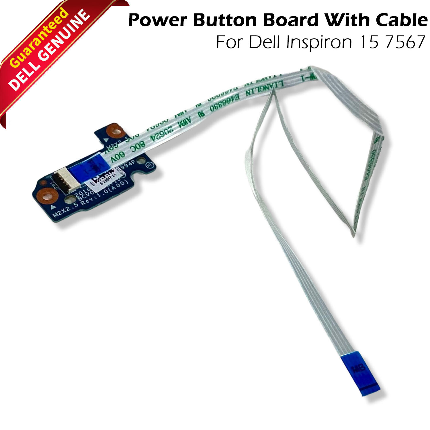 Lot 2 Dell Inspiron 15 7567 7000 7566 Power Button Board With Ribbon Cable WDRC4