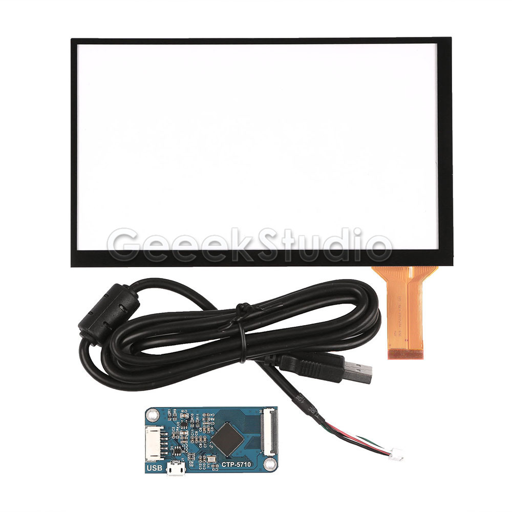 7 inch capacitive Touch Screen Digitizer Panel Glass Sensor Kit + Driver Board