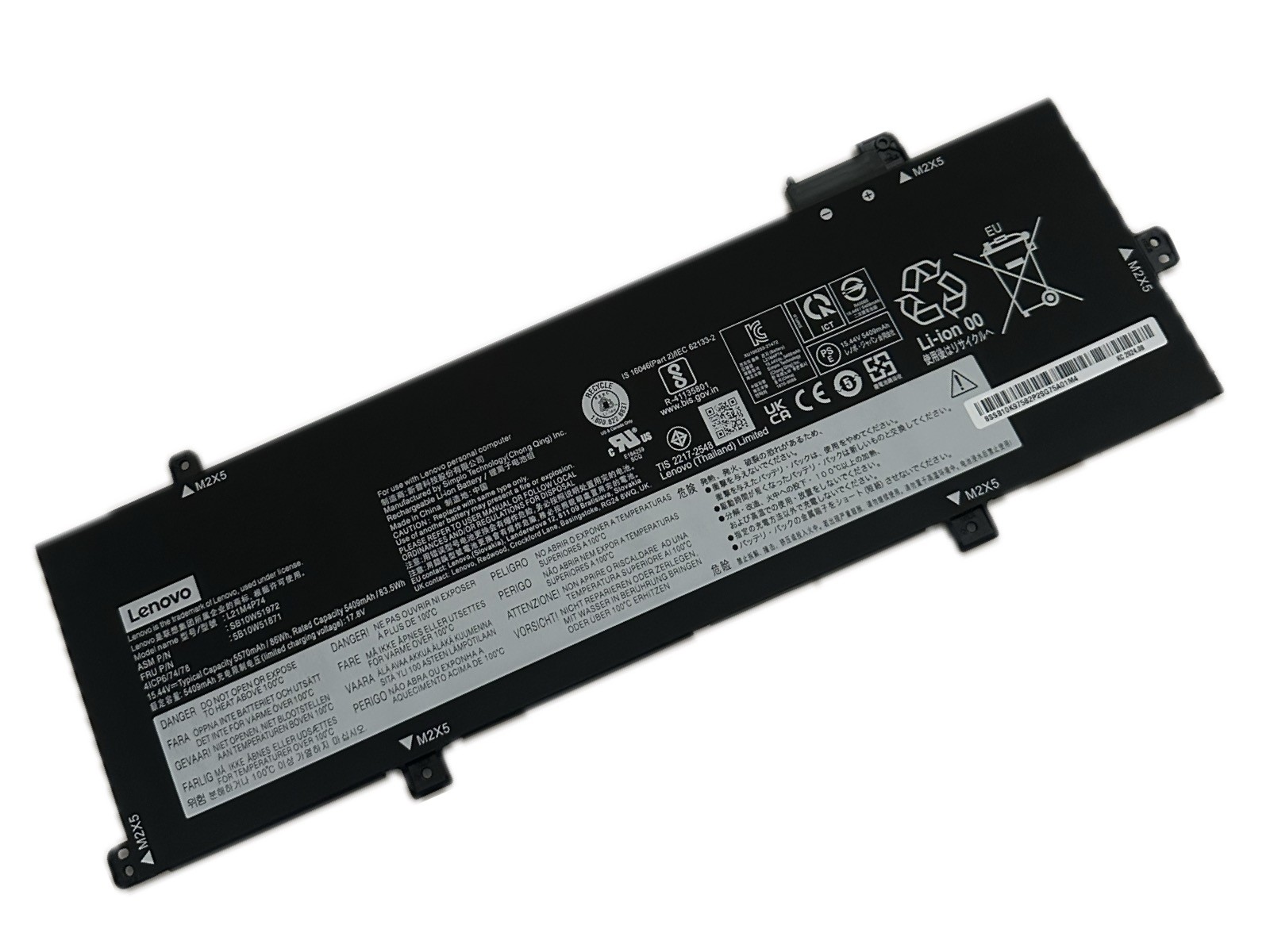 Original L21M4P73 L21D4P73 L21M4P74 Battery For ThinkPad P16s T16 1st Gen 2022