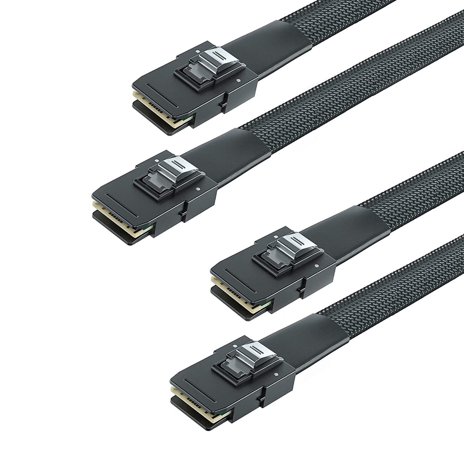 2-PACK 6G Internal Mini SAS SFF-8087 to SFF-8087 Cable 100-Ohms 0.8 meter(2.6ft)