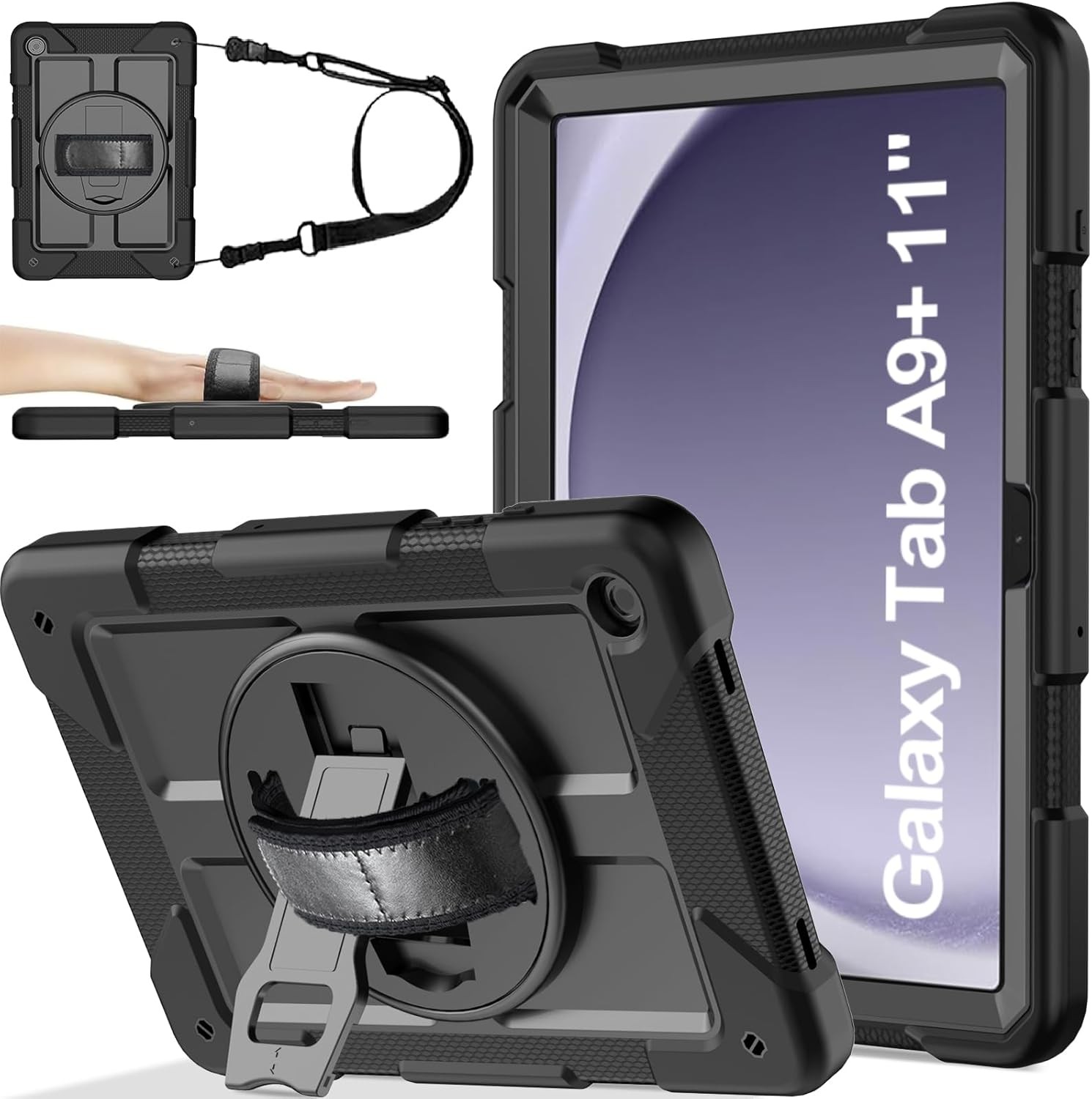 BMOUO 11" Tablet Case (2023)–Compatible with Samsung Galaxy Tab A9+
