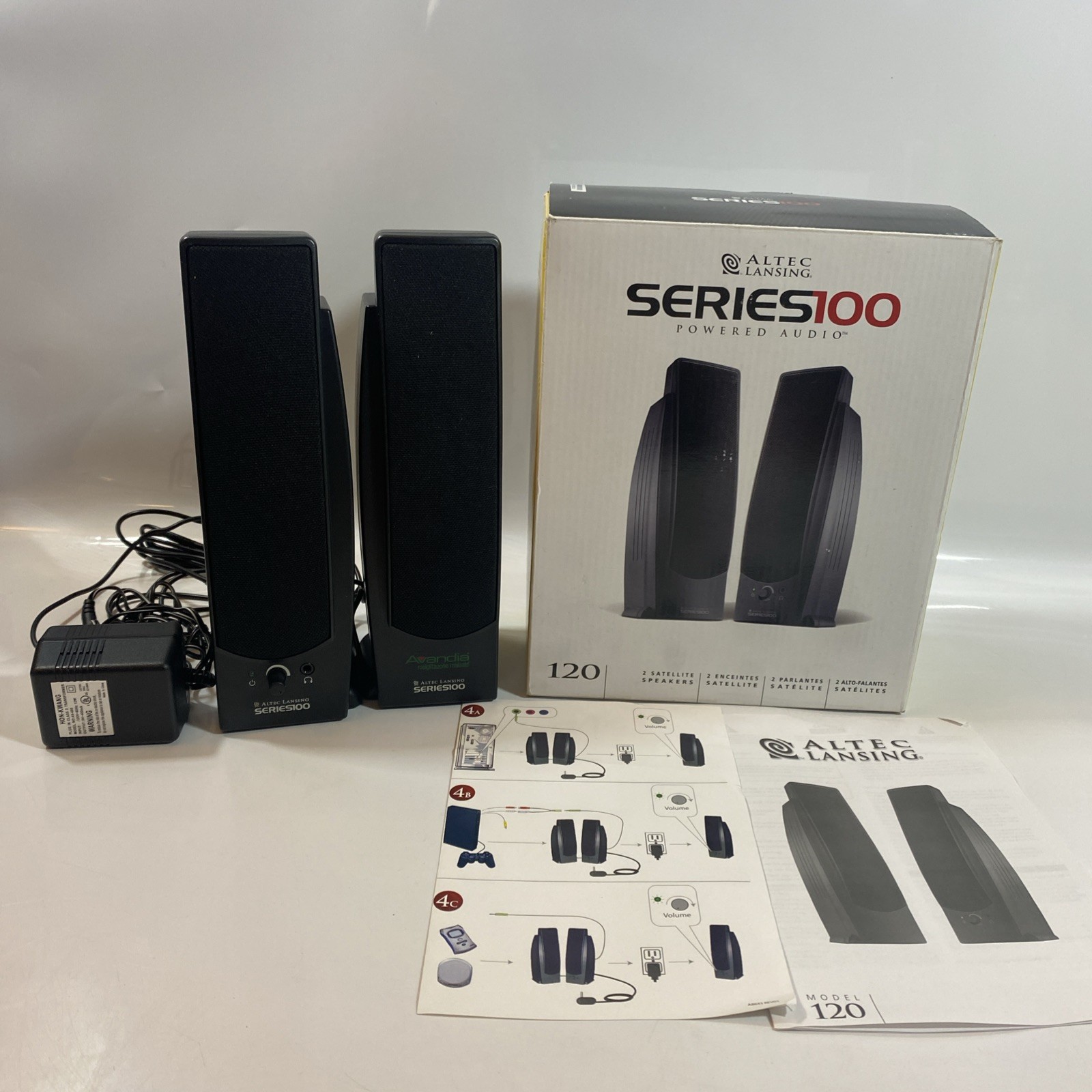Altec Lansing Series 100 Computer Speakers With Power Cord