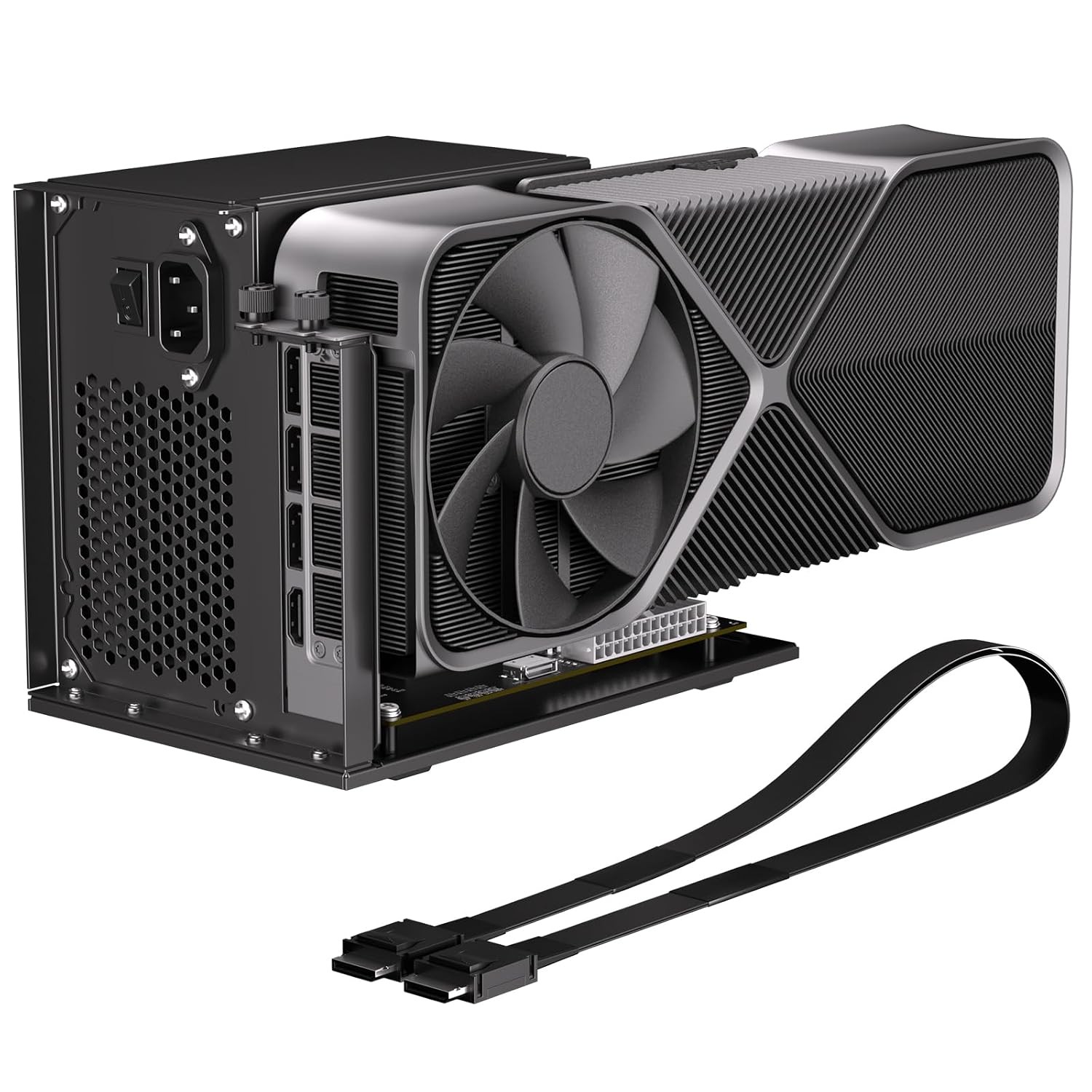 OCuLink eGPU External Graphics Card Dock PCIe 4.0 x4 64Gbps USB C Thunderbolt