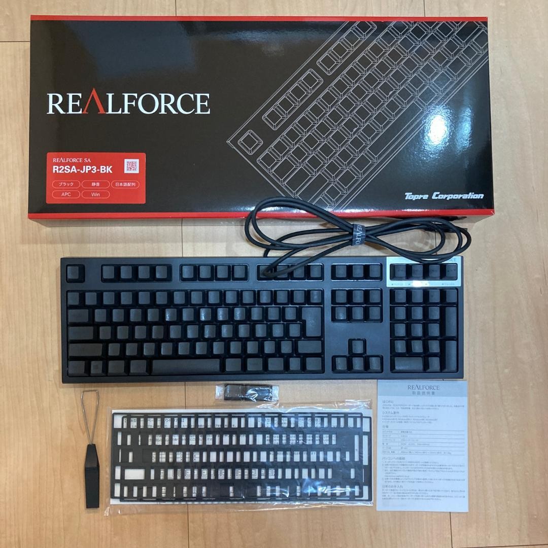 REALFORCE R2SA-JP3-BK Japanese Layout Mechanical Keyboard Black Tested