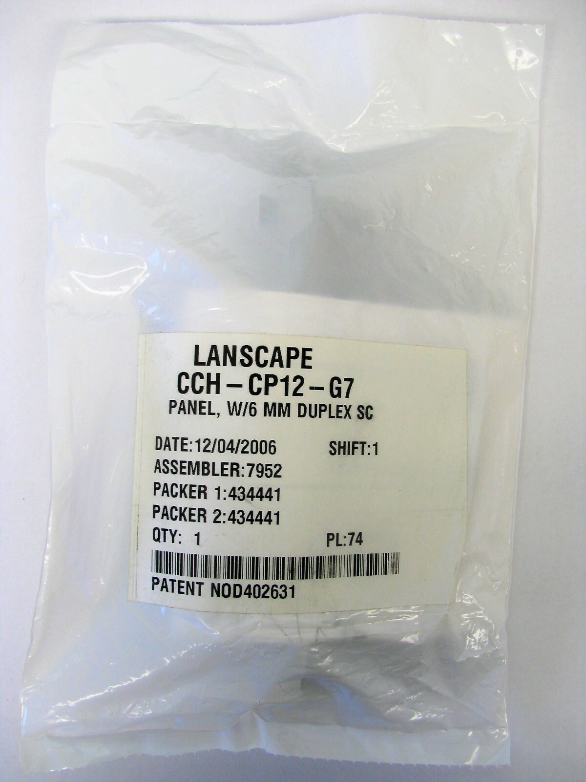 Corning CCH-CP12-G7 Panel SC Multimode, Duplex, 12 Fiber OM2, 50 um *NEW*