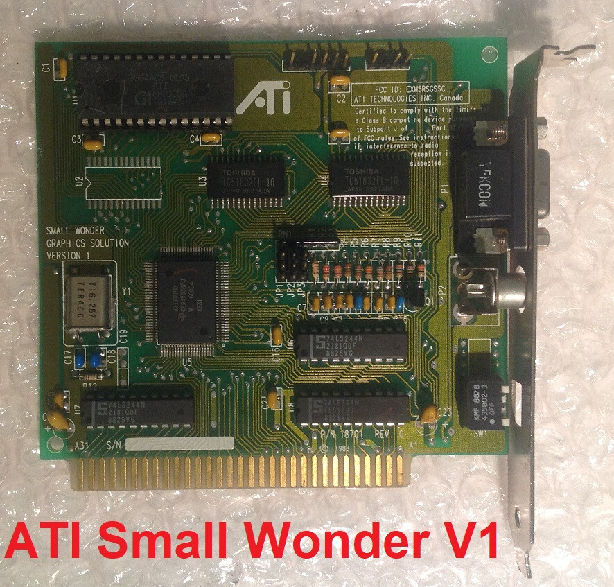 Vintage ATI Small Wonder Graphics Solution Version 1