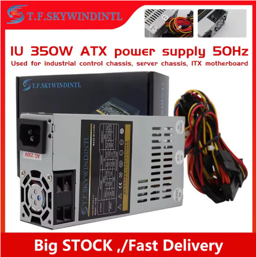 T.F.SKYWINDINTL 350W Flex ATX PSU 1U 20+4Pin SATA PCIe 6+2 for POS ITX PC NAS