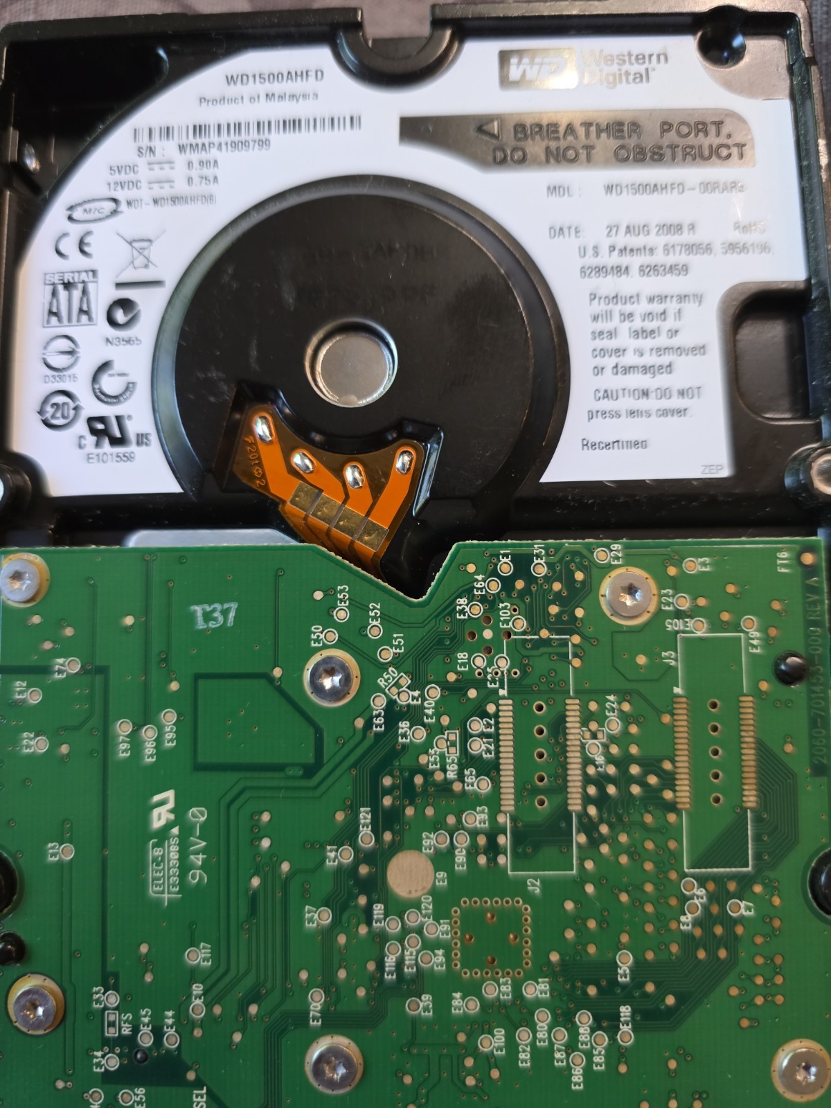 Western Digital WD Raptor X WD1500AHFD-00RAR5 150GB HDD 3.5" Hard Drive (BG-SD)
