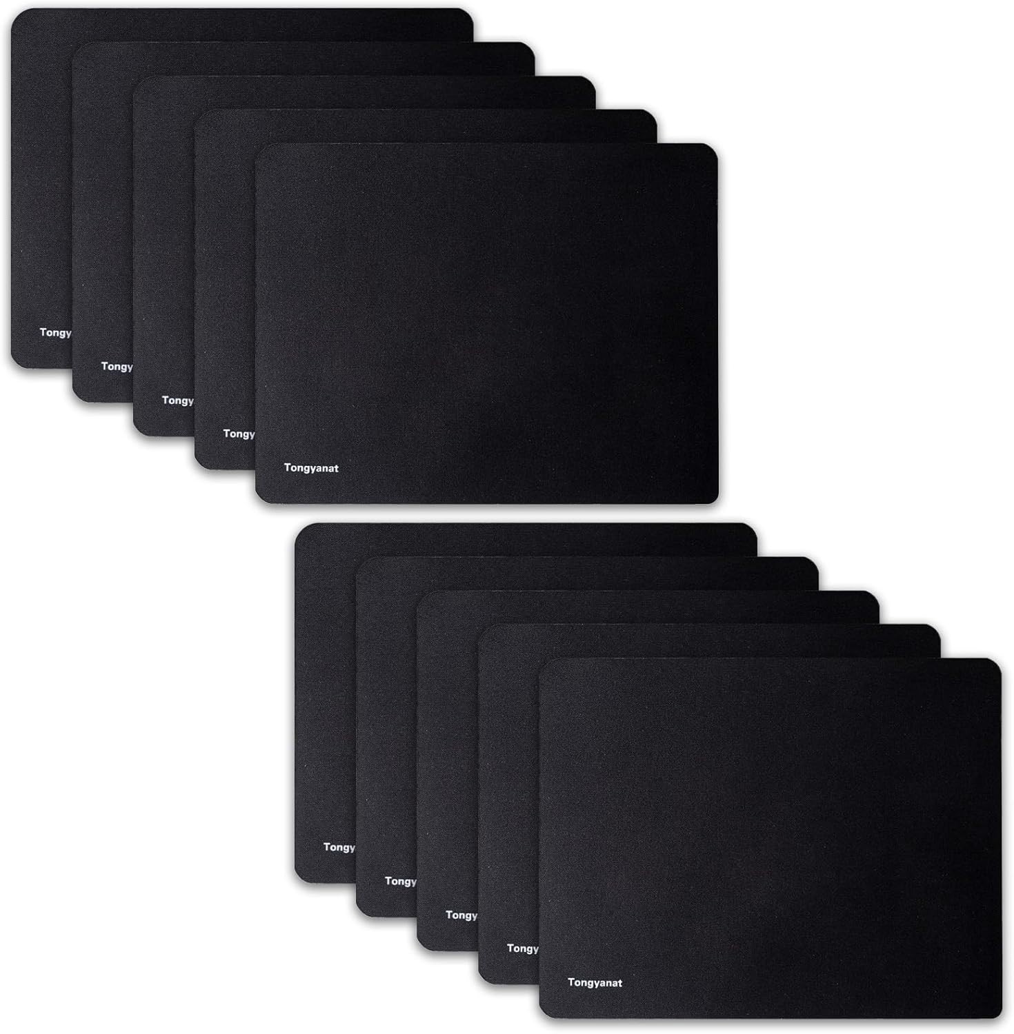 10 Pack Mouse Pad, Ultra-Smooth Gaming Mousepad, Non-Slip Rubber Base,Waterproof