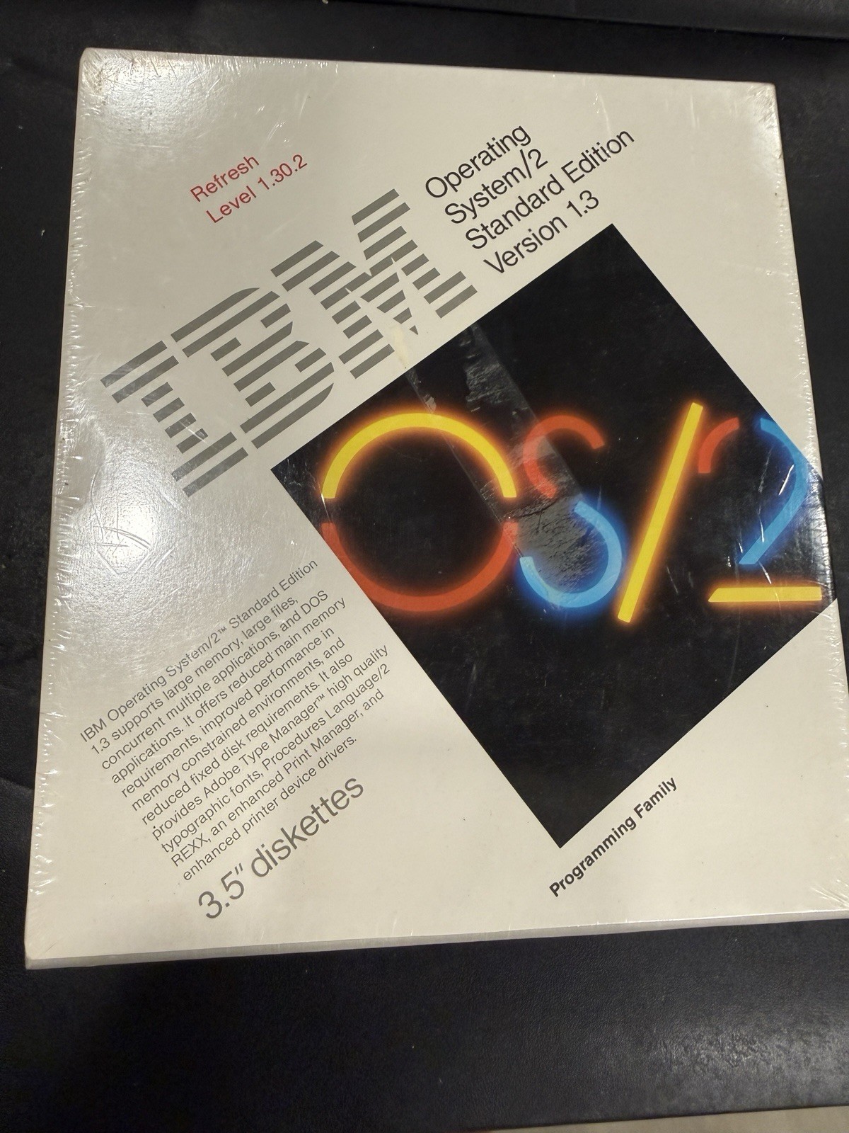 Vintage IBM OS/2 version Standard Version 1.3 3.5" Diskettes SEALED