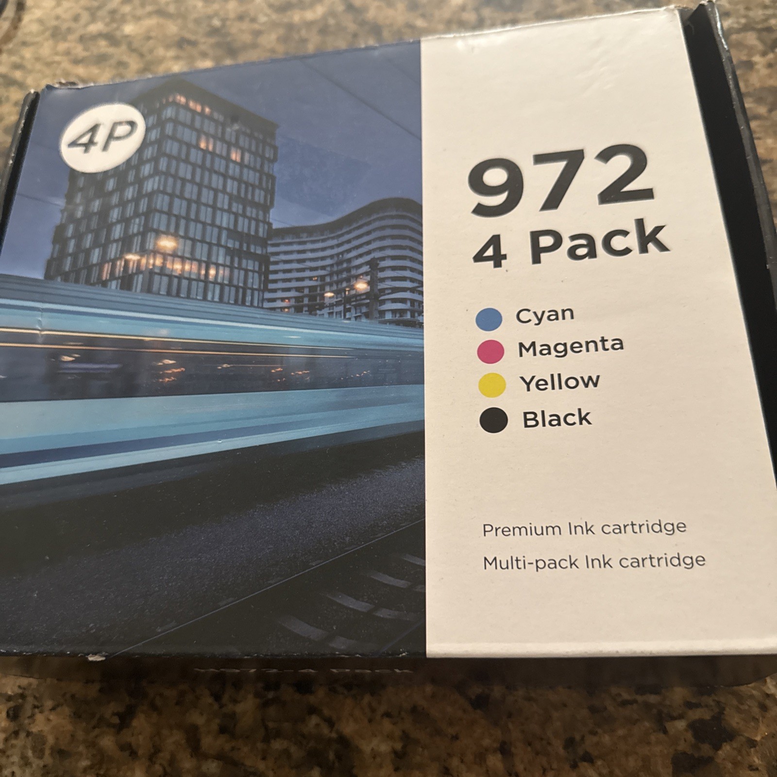 4 pack 972X 972XL Ink Set for HP Pagewide Pro 452dn 452dw 477dn 477dw 552dw 972