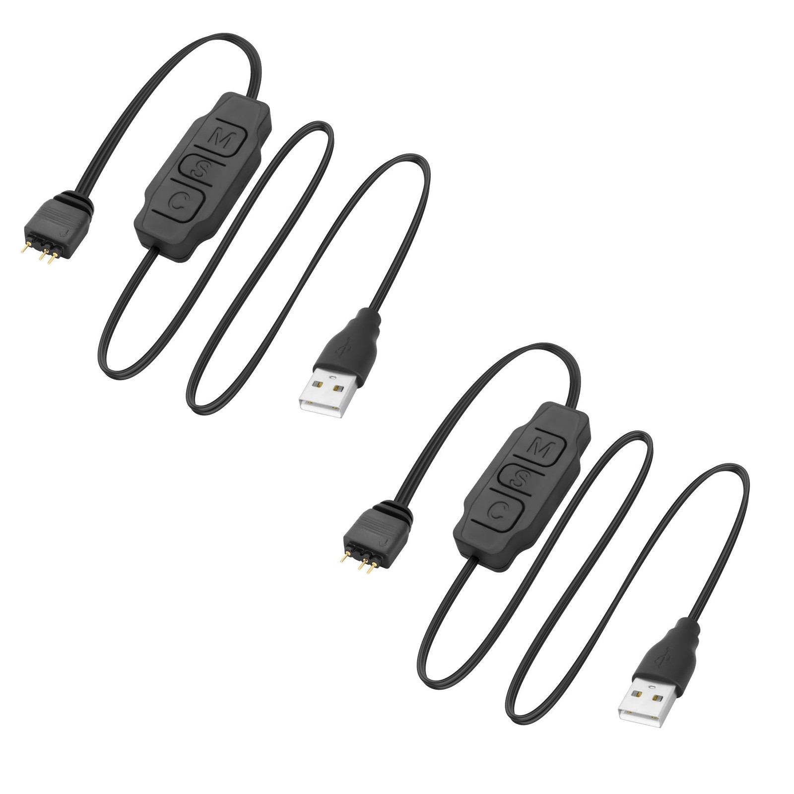 XMSJSIY 5V 3Pin ARGB Controller USB Power Supply RGB PC Fan LED... 