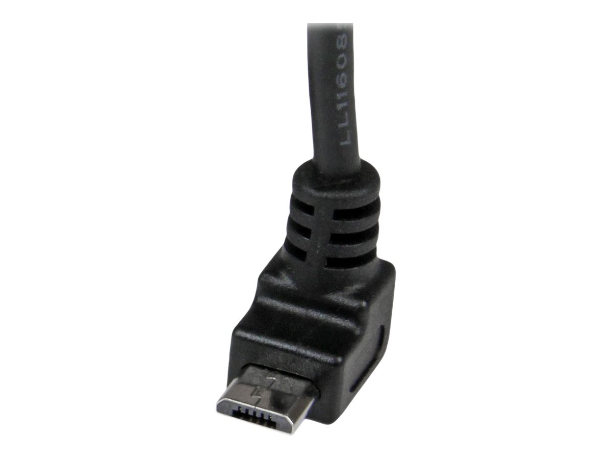 StarTechcom Micro USB Cable to Up Angle B Digital/Data Cable 2m USB USBAUB2MU
