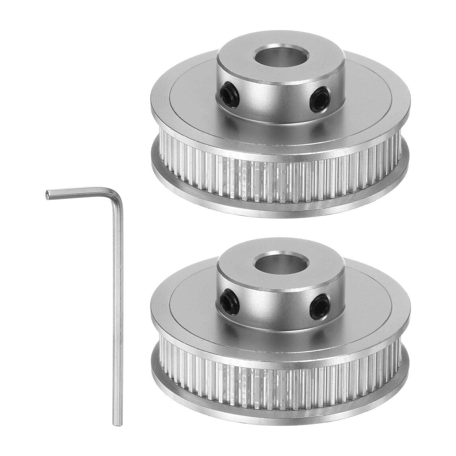 2pcs 2GT Timing Pulley 60T 8mm Bore 40mm Dia Aluminum Pulley for 6mm Width Belt