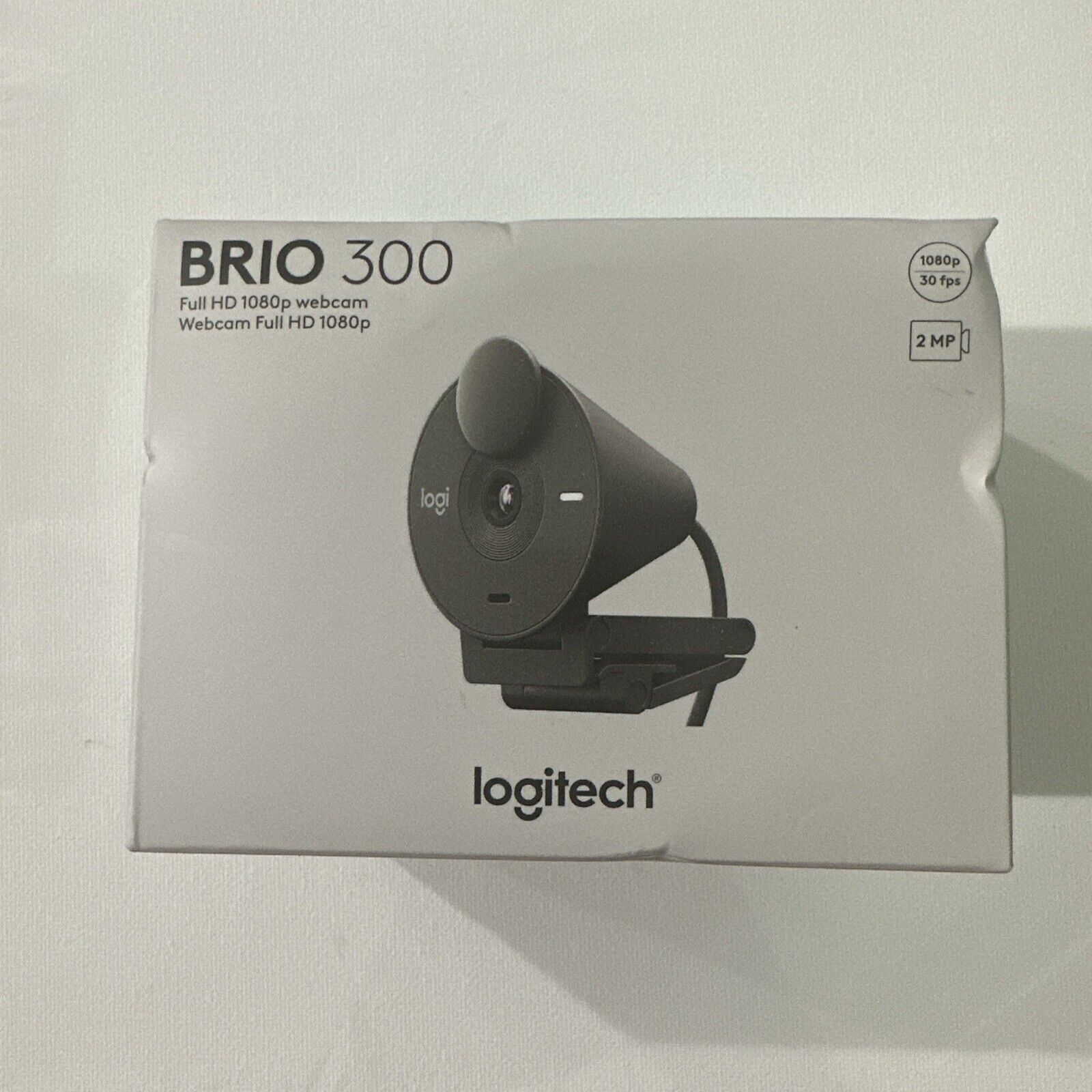 🌟 Authentic Logitech Brio 300 Full HD 1080p Webcam BLACK -  🌟