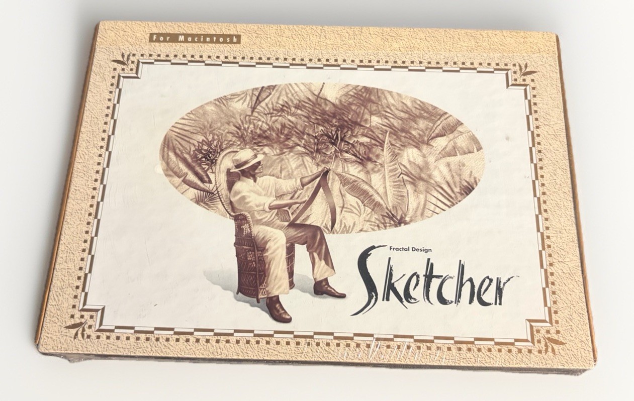 RARE VTG 1992 Fractal Design Sketcher Art Software Macintosh v 1 .0 SEALED