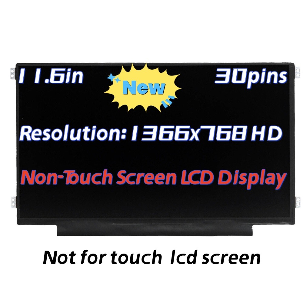 11.6" HD LCD Screen For InnoLux N116BGE-EA2 Rev.C1 C3 C5 30Pin Non-Touch Display