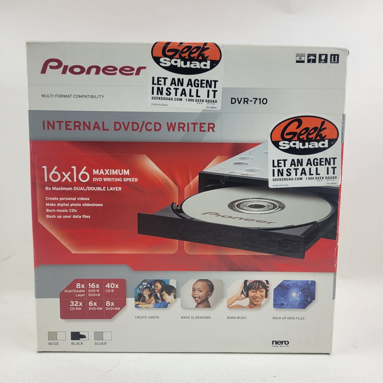 Pioneer Internal DVD/CD Writer Black DVR-710. New