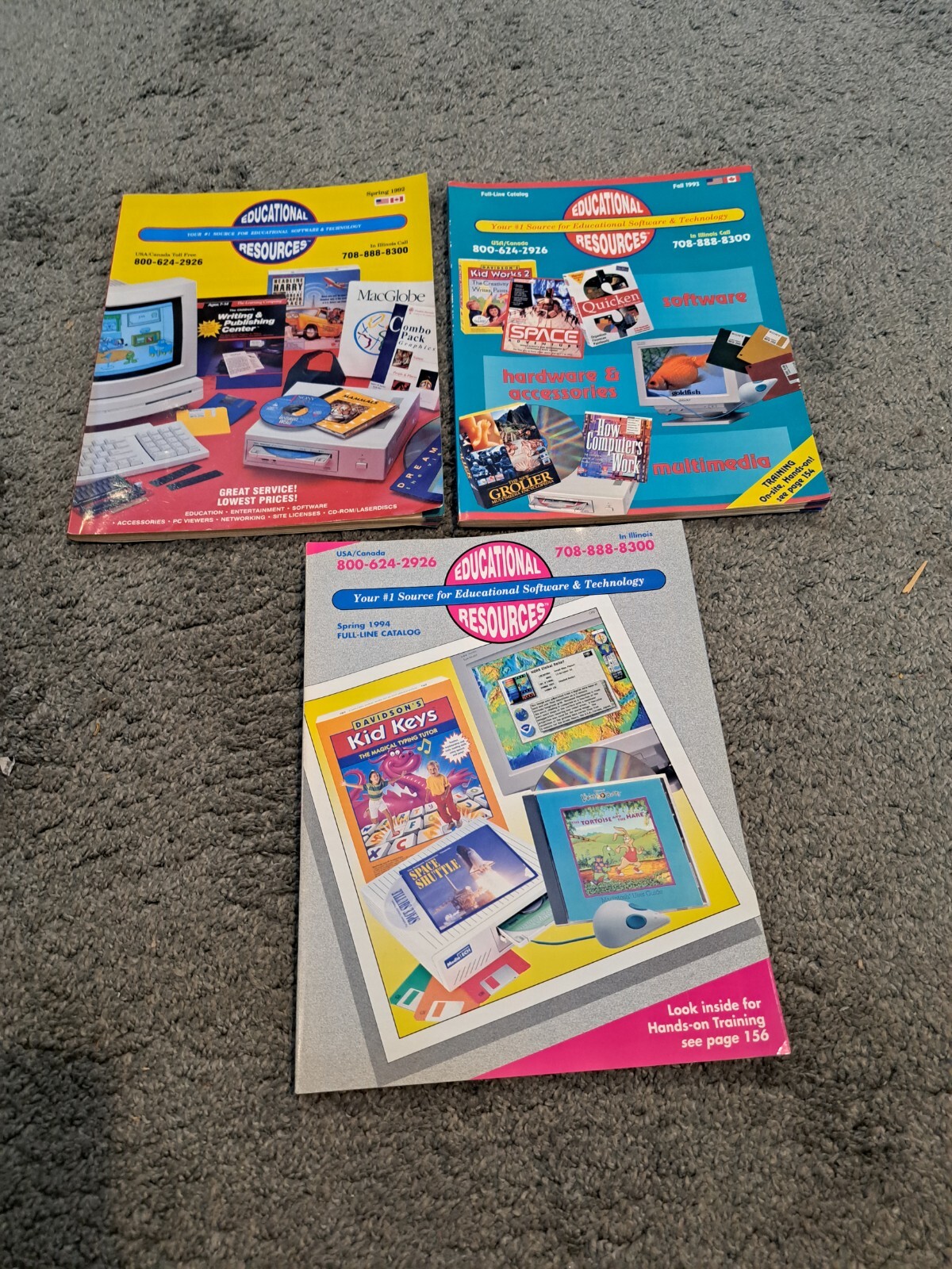 Vintage 1992 1993 1994 Educational Resources Catalogs Computer Software