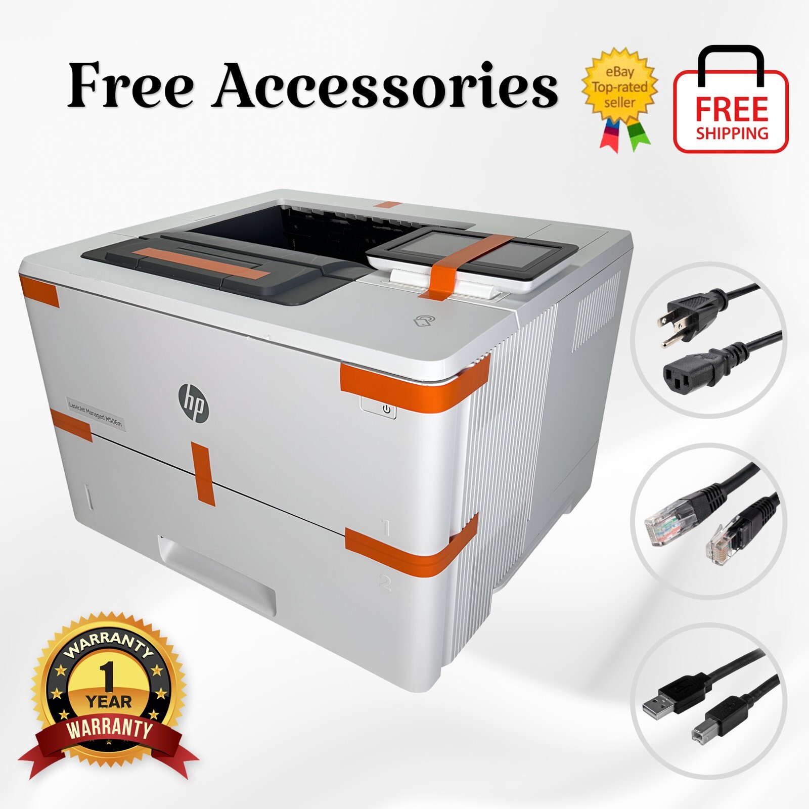 Certified Serviced💯HP LaserJet Managed M506m Network Monochrome Laser Printer