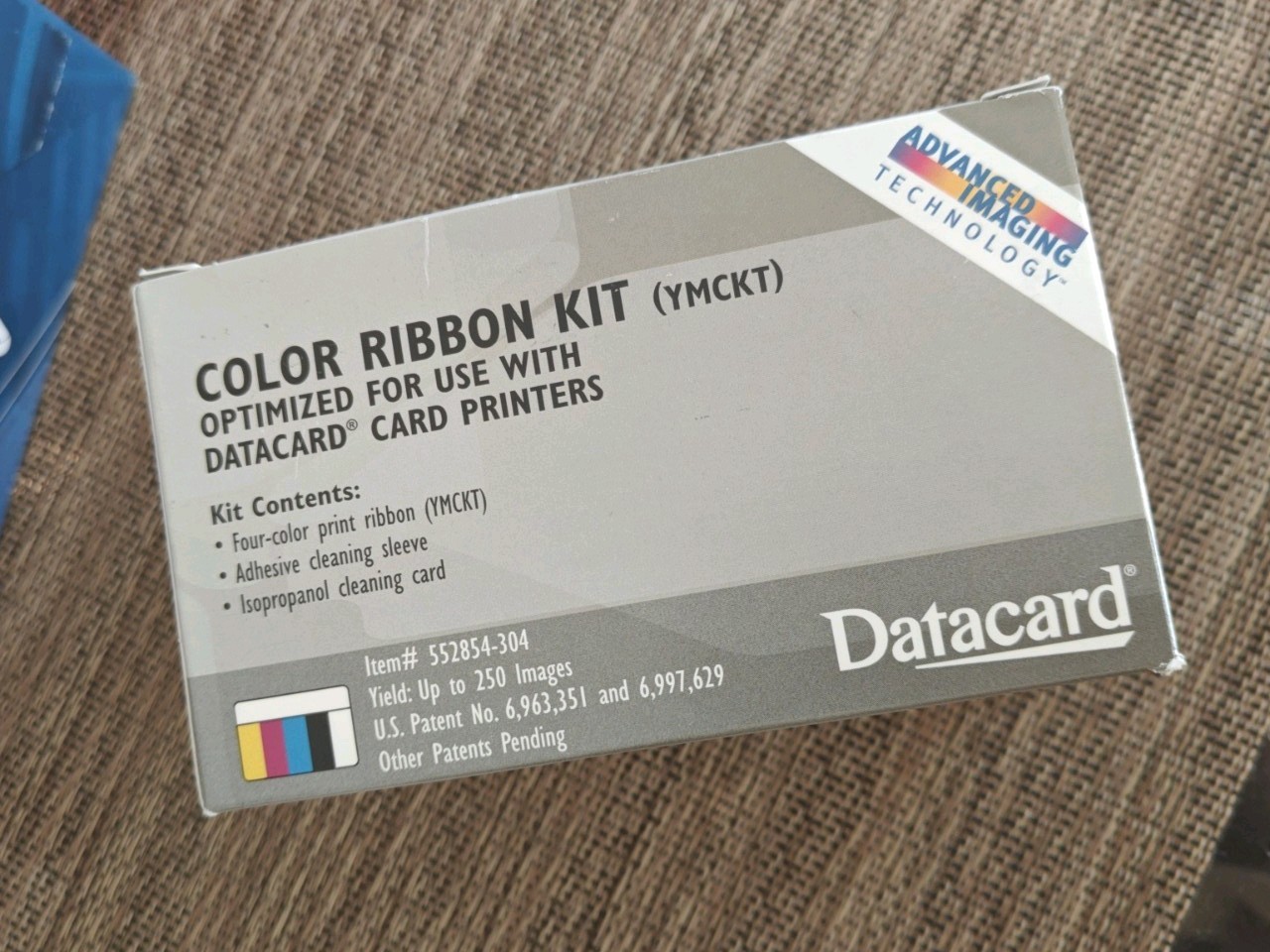 Datacard Color Ribbon Kit YMCKT 552854-304 Complete