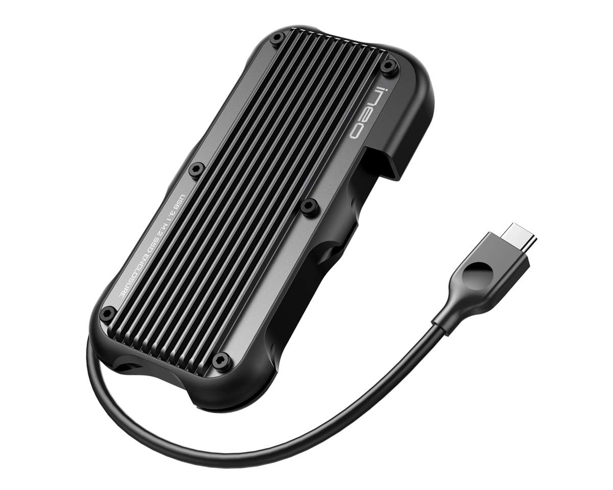 M.2 NVMe (PCIe) USB 3.2 Gen 2 -Rugged Waterproof Shockproof Aluminum Cover SS...
