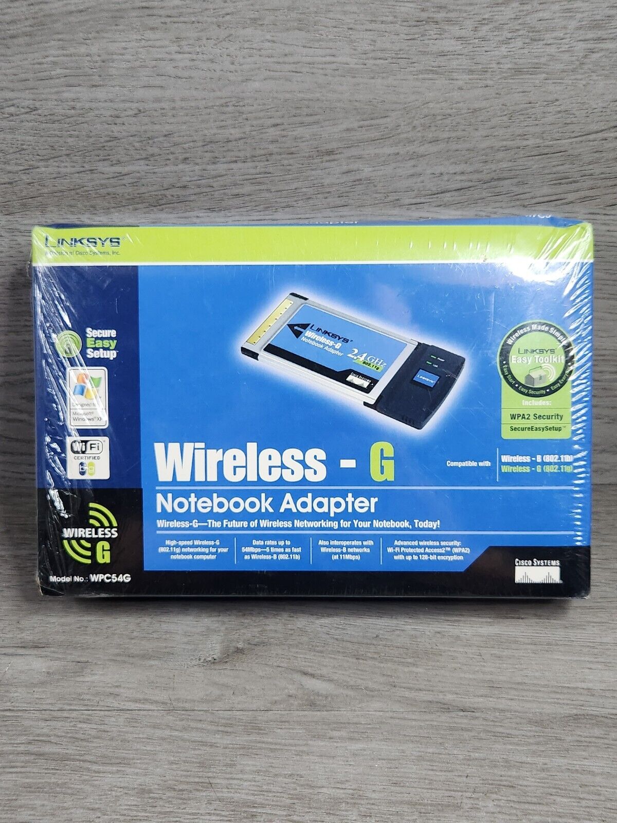 Brand New Linksys WRT54G 54 Mbps 4-Port 10/100 Wireless Notebook Adapter  