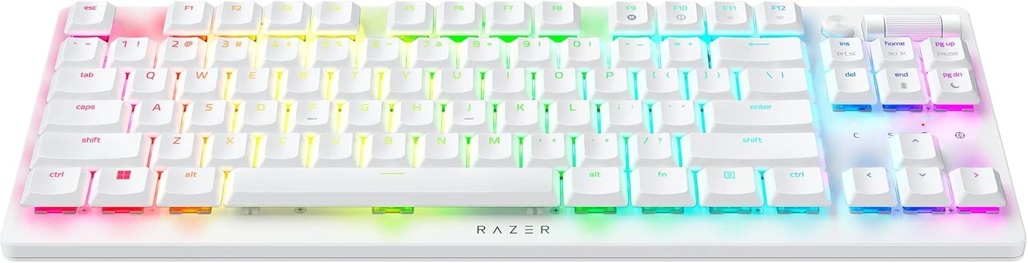 Razer DeathStalker V2 Pro TKL Wireless Gaming Keyboard White RZ03-04373500-R3M1