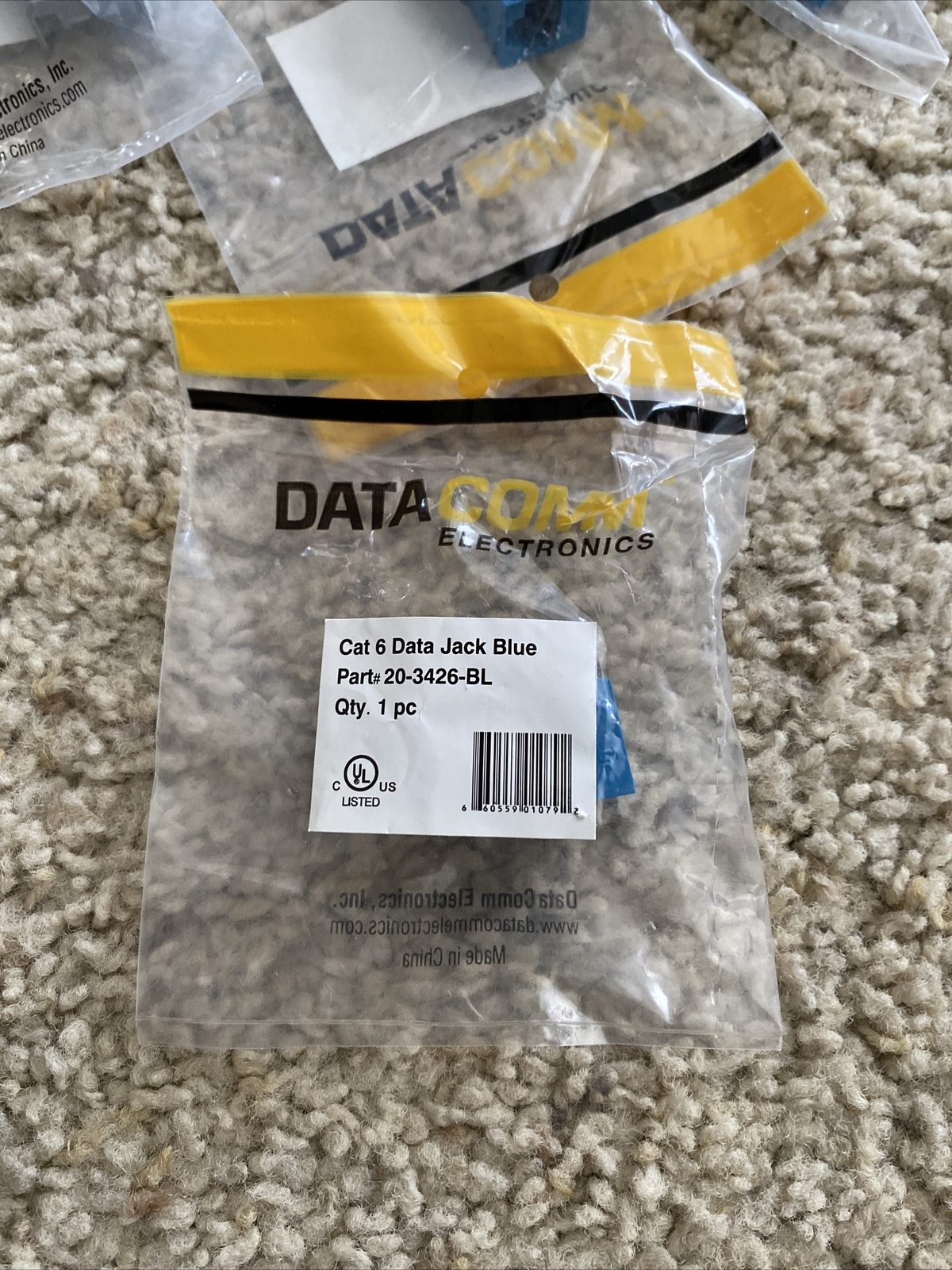 DataComm Cat 5e Keystone Jack Blue Network Ethernet 8P8C 20 3426 Count Of 6