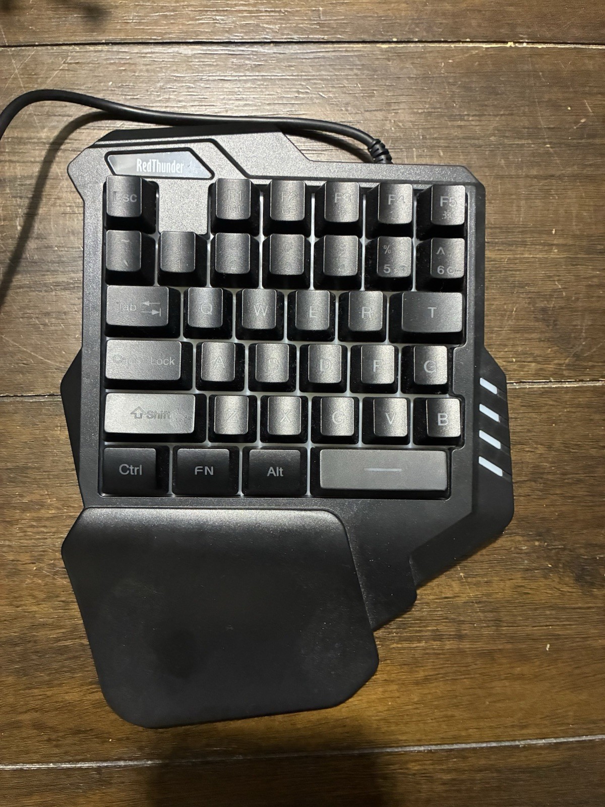 RedThunder G30 One-Handed Wired Gaming Keypad, QWERTY English, Black