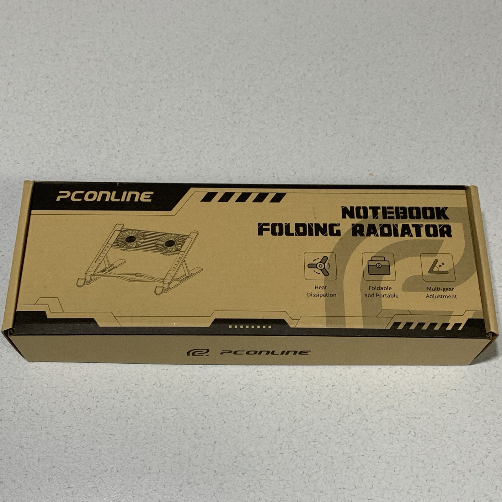 PCONLINE Notebook Folding Radiator - Black NIB