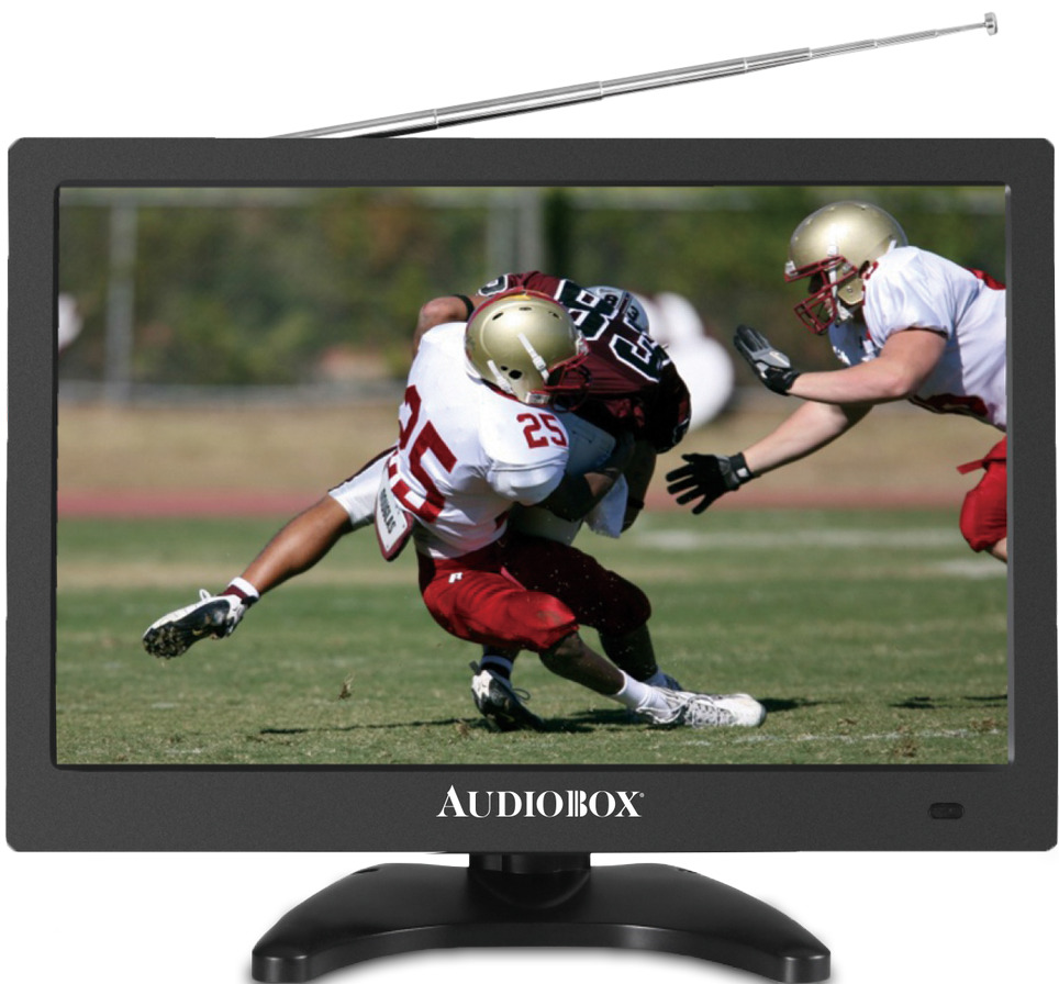 AudioBox TV-13 13″ Portable Rechargeable LCD TV with Antenna HDMI Input Black